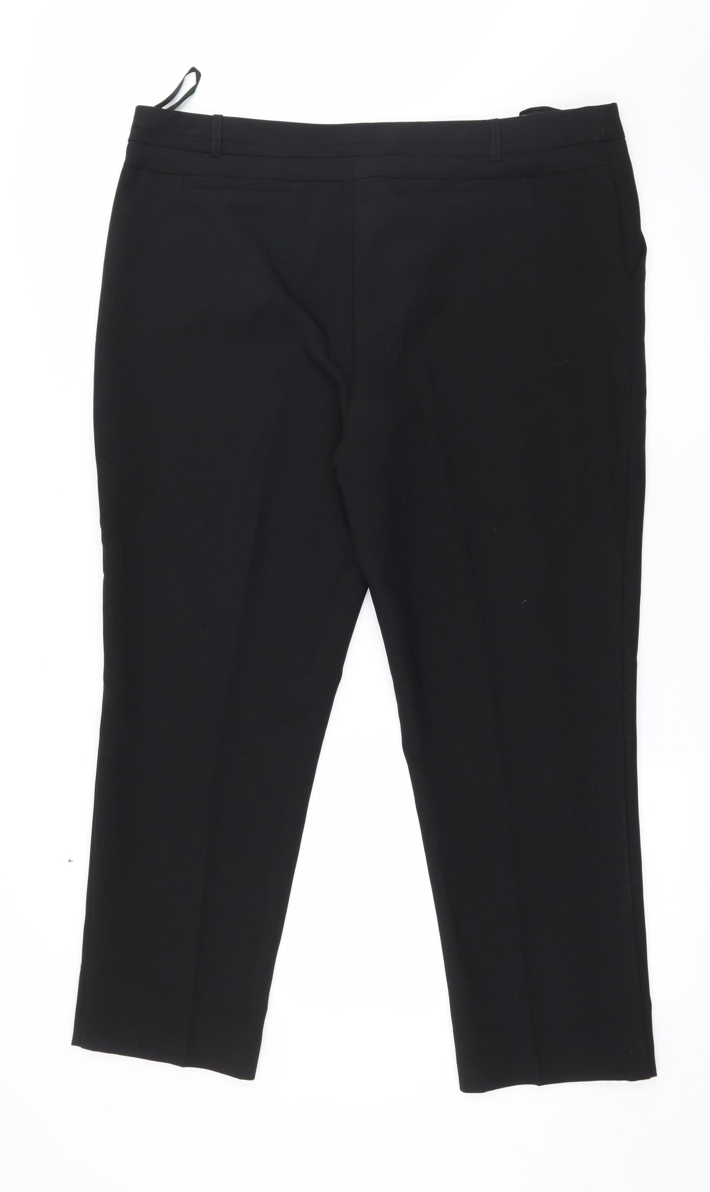 Peacocks Womens Black   Trousers  Size 18 L27 in