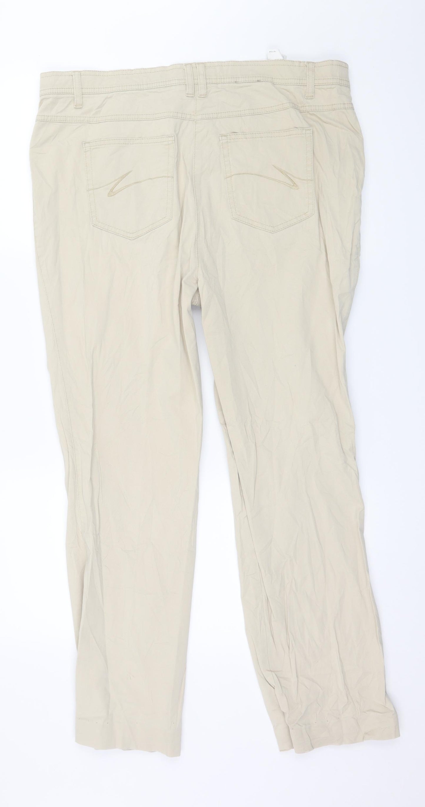 Polo Team Womens Beige   Trousers  Size 18 L28 in