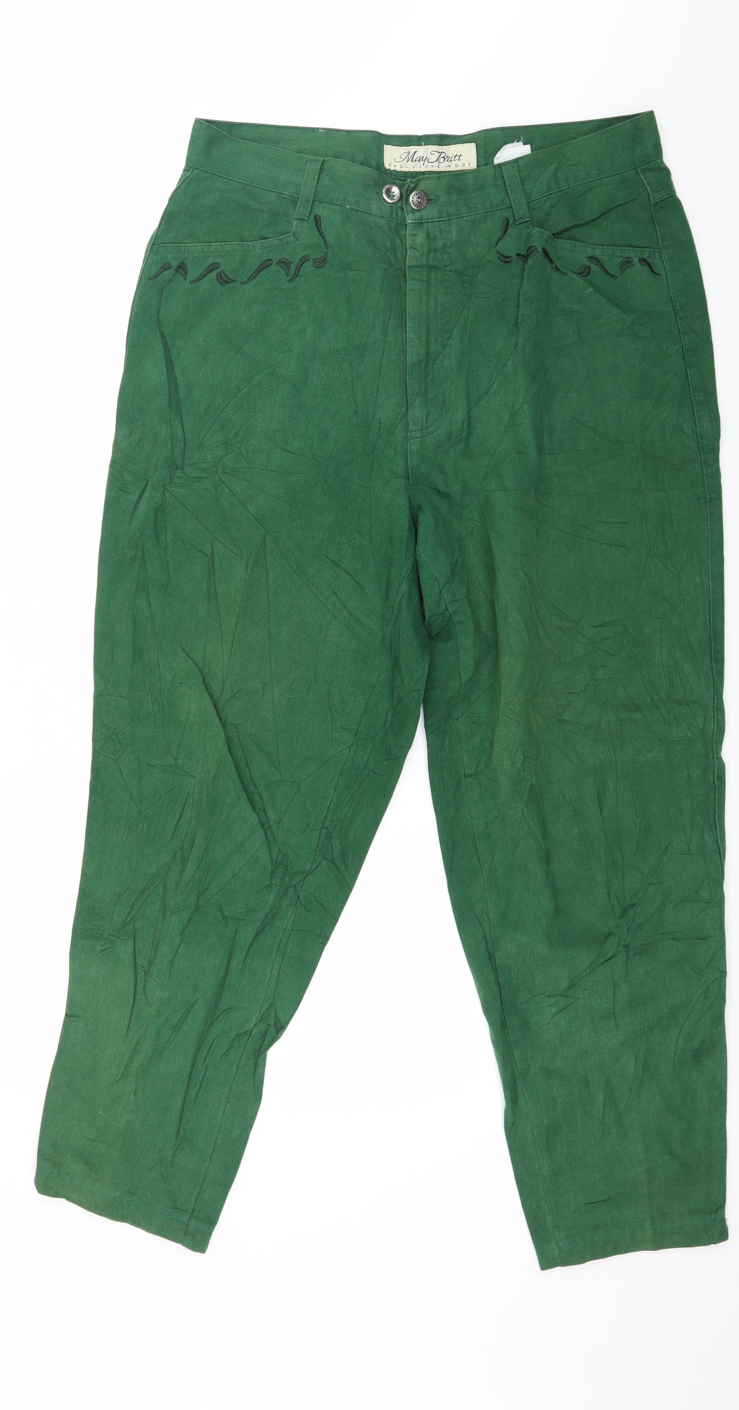 May Britt Womens Green   Trousers  Size 18 L28 in