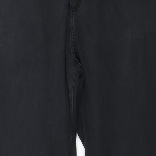 Topshop Womens Black  Denim Skinny Jeans Size 32 in L26 in