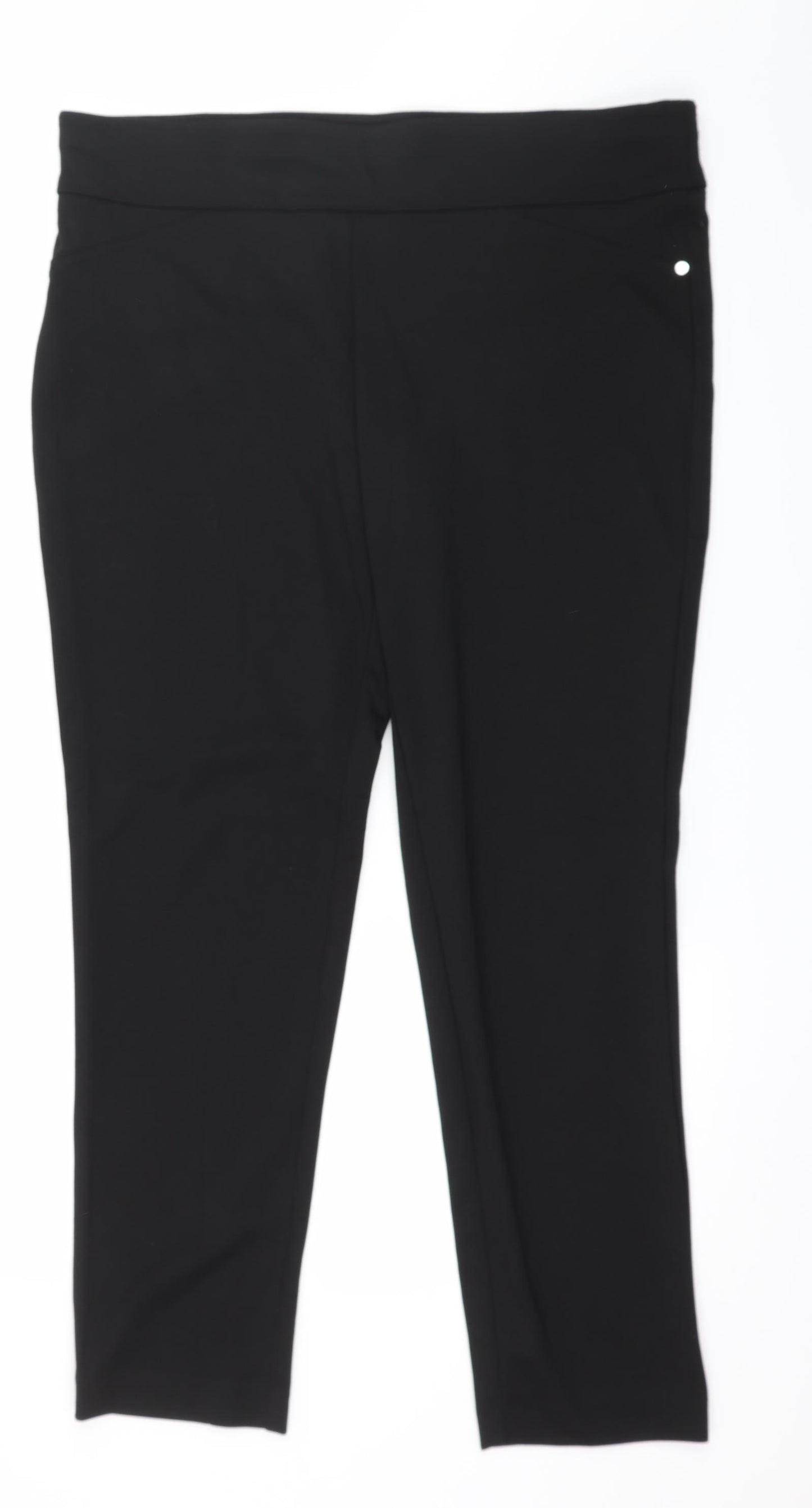 Nine West Womens Black  Jersey Trousers  Size L L28 in