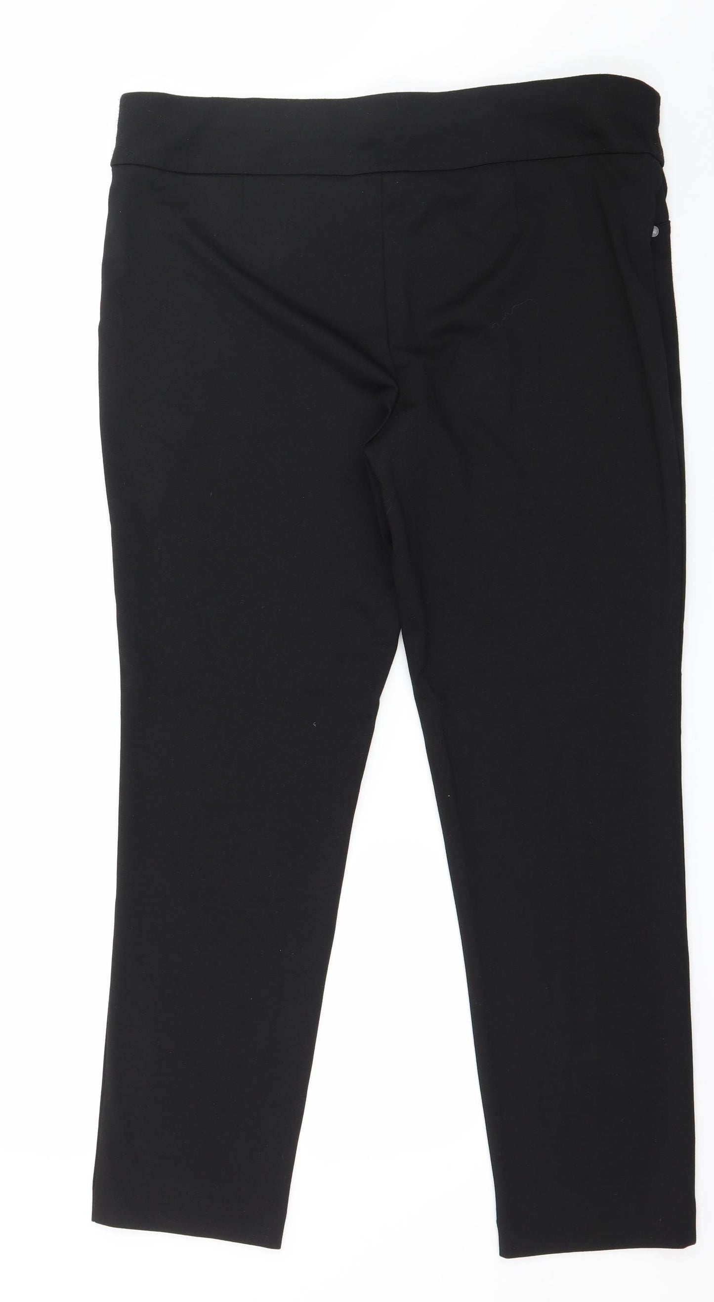 Nine West Womens Black  Jersey Trousers  Size L L28 in