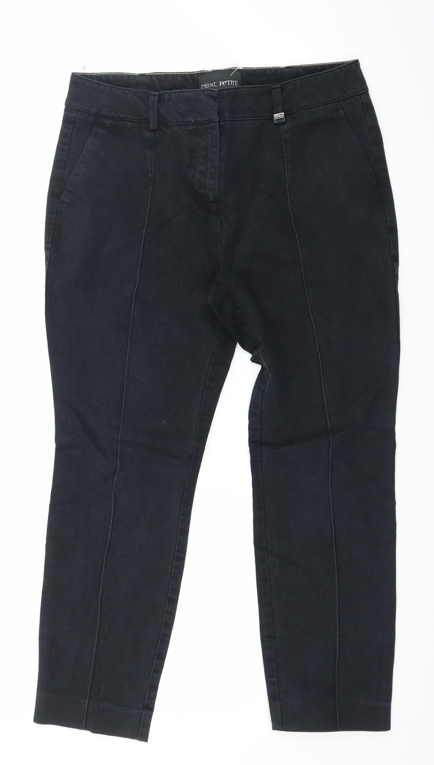 NEXT Womens Black  Denim Cropped Jeans Size 10 L23 in
