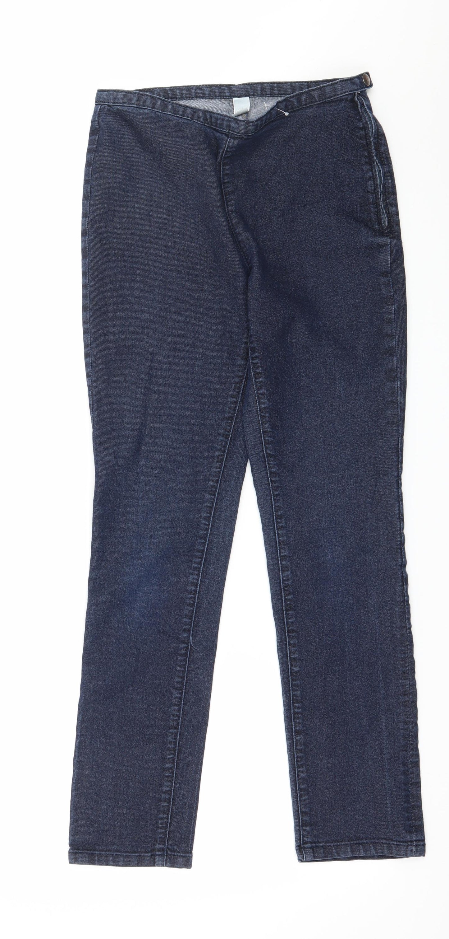 Wallis Womens Blue  Denim Jegging Jeans Size 8 L28 in