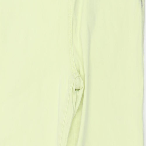 Preworn Womens Green  Denim Cropped Jeans Size 28 in L24 in