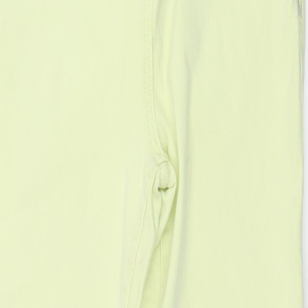 Preworn Womens Green  Denim Cropped Jeans Size 28 in L24 in