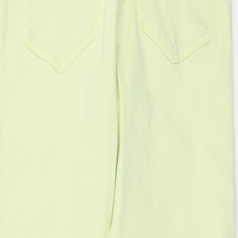 Preworn Womens Green  Denim Cropped Jeans Size 28 in L24 in