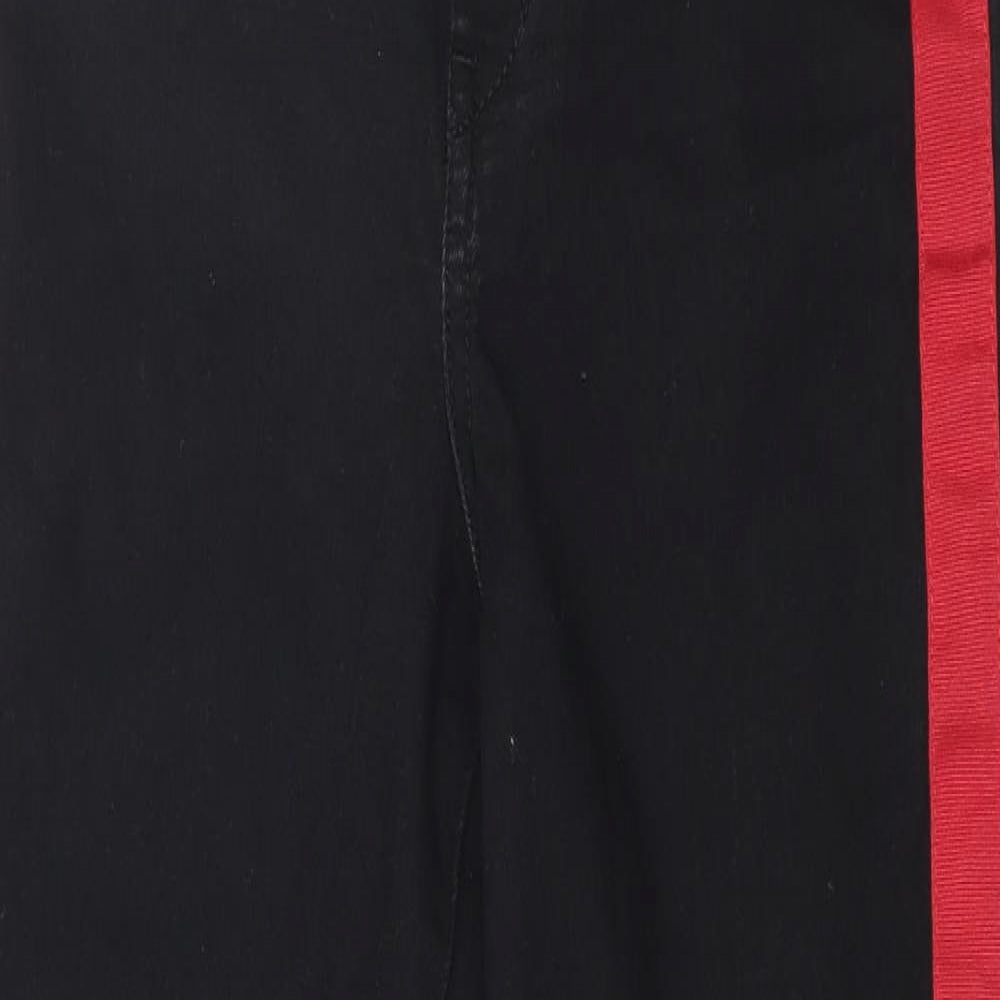 Divided by H&M Womens Black Striped Denim Skinny Jeans Size 8 L28 in