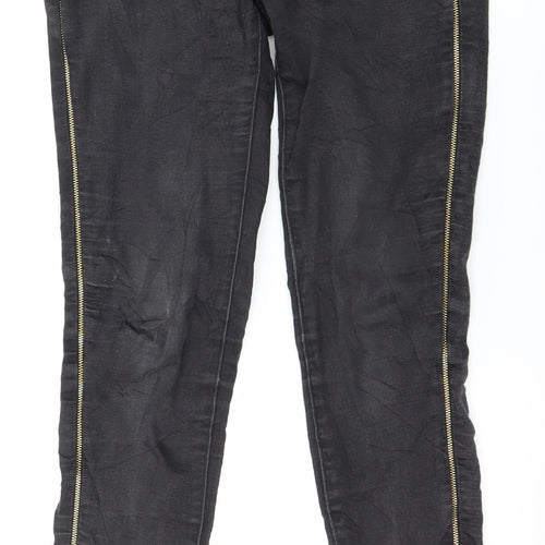 Diverse Womens Black  Denim Skinny Jeans Size 8 L28 in