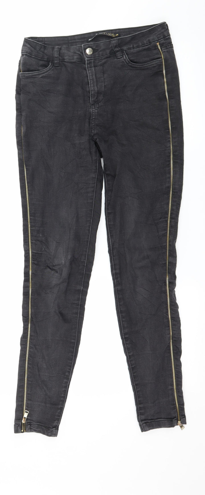 Diverse Womens Black  Denim Skinny Jeans Size 8 L28 in