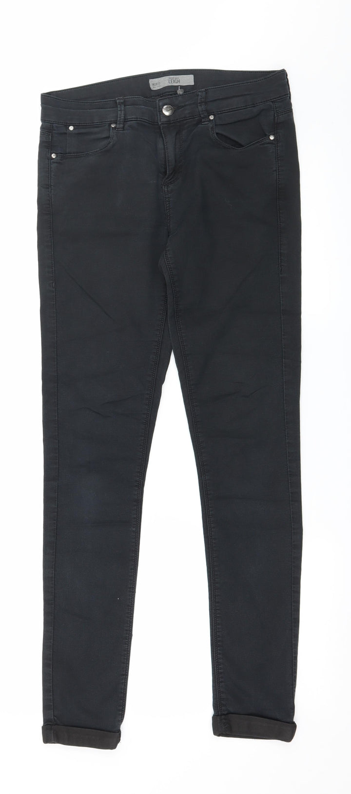 Topshop Womens Black  Denim Skinny Jeans Size 28 in L28 in