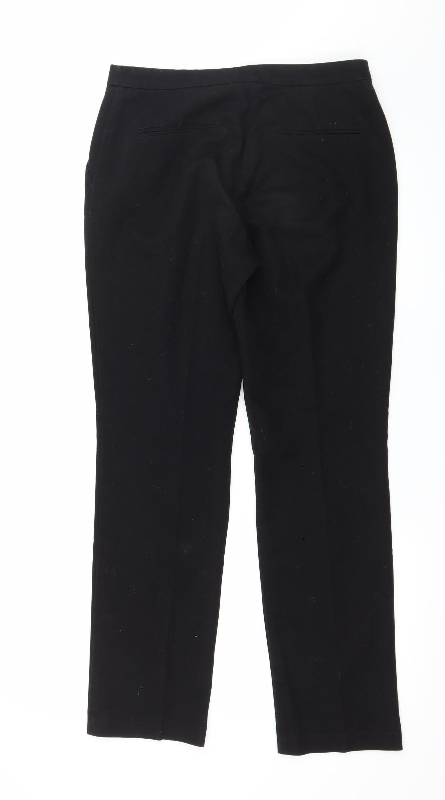 Papaya Womens Black   Trousers  Size 8 L28 in