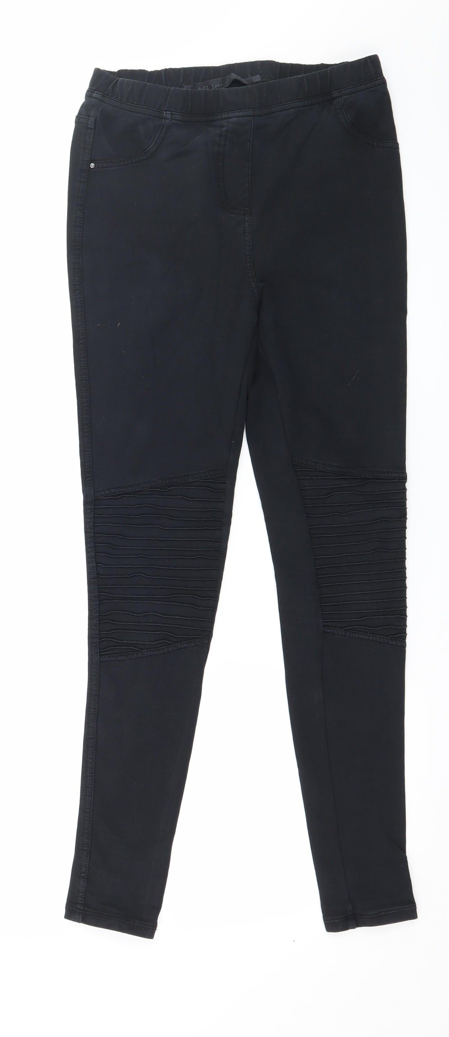 NEXT Womens Black  Jersey Capri Leggings Size 6 L27 in
