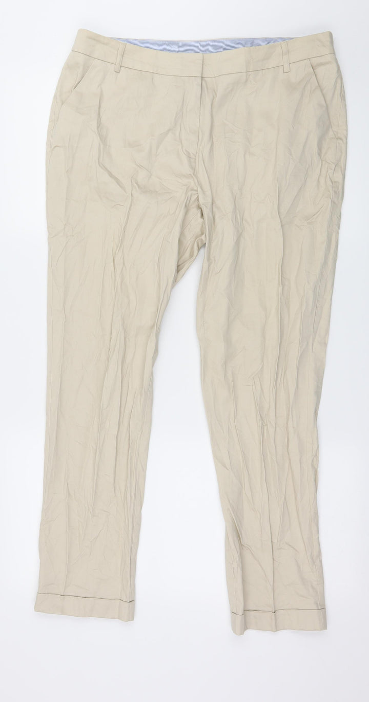 Gina Benotti Womens Beige   Trousers  Size 14 L28 in