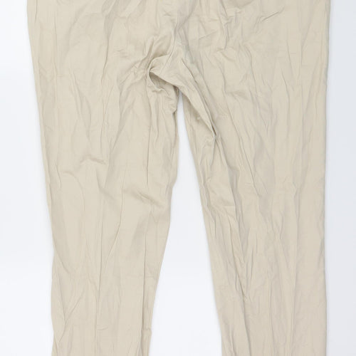 Gina Benotti Womens Beige   Trousers  Size 14 L28 in