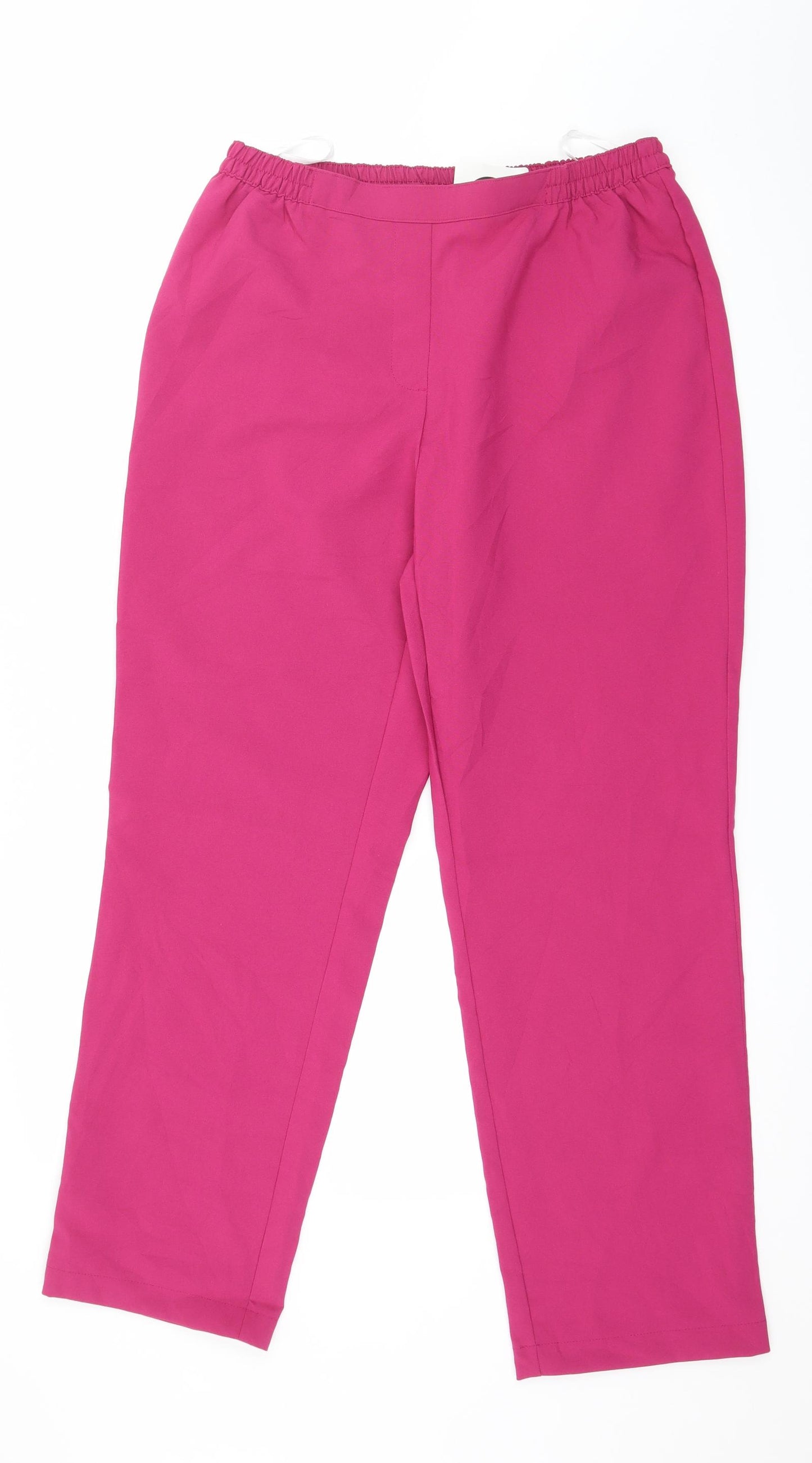 Remix Womens Pink   Trousers  Size 16 L28 in - Butterfly