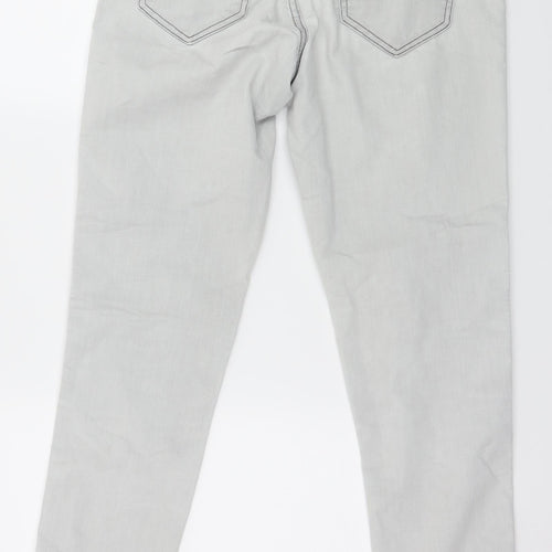 Marks and Spencer Womens Grey  Denim Skinny Jeans Size 10 L27 in