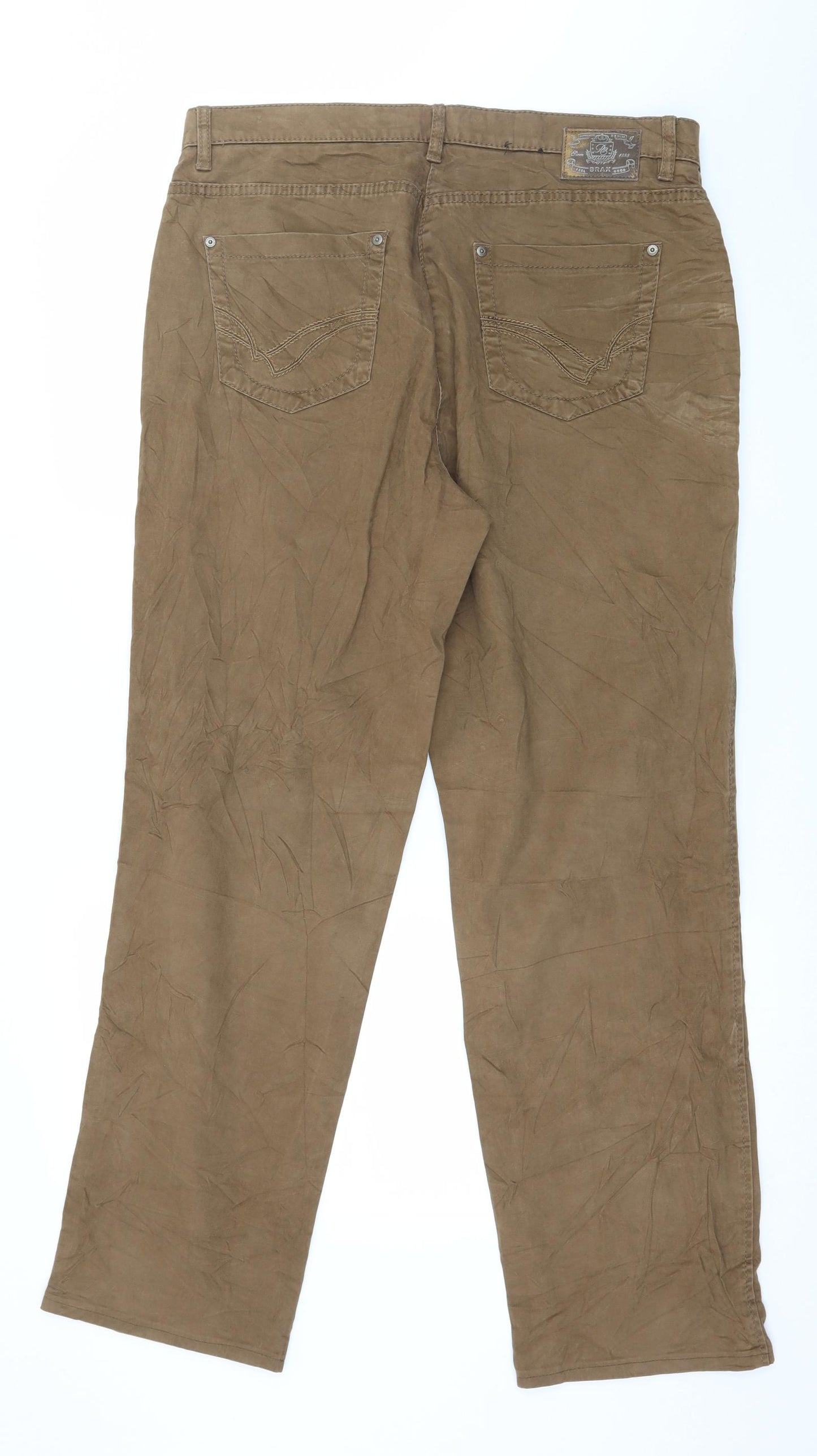 BRAX Womens Brown   Trousers  Size 36 in L31 in