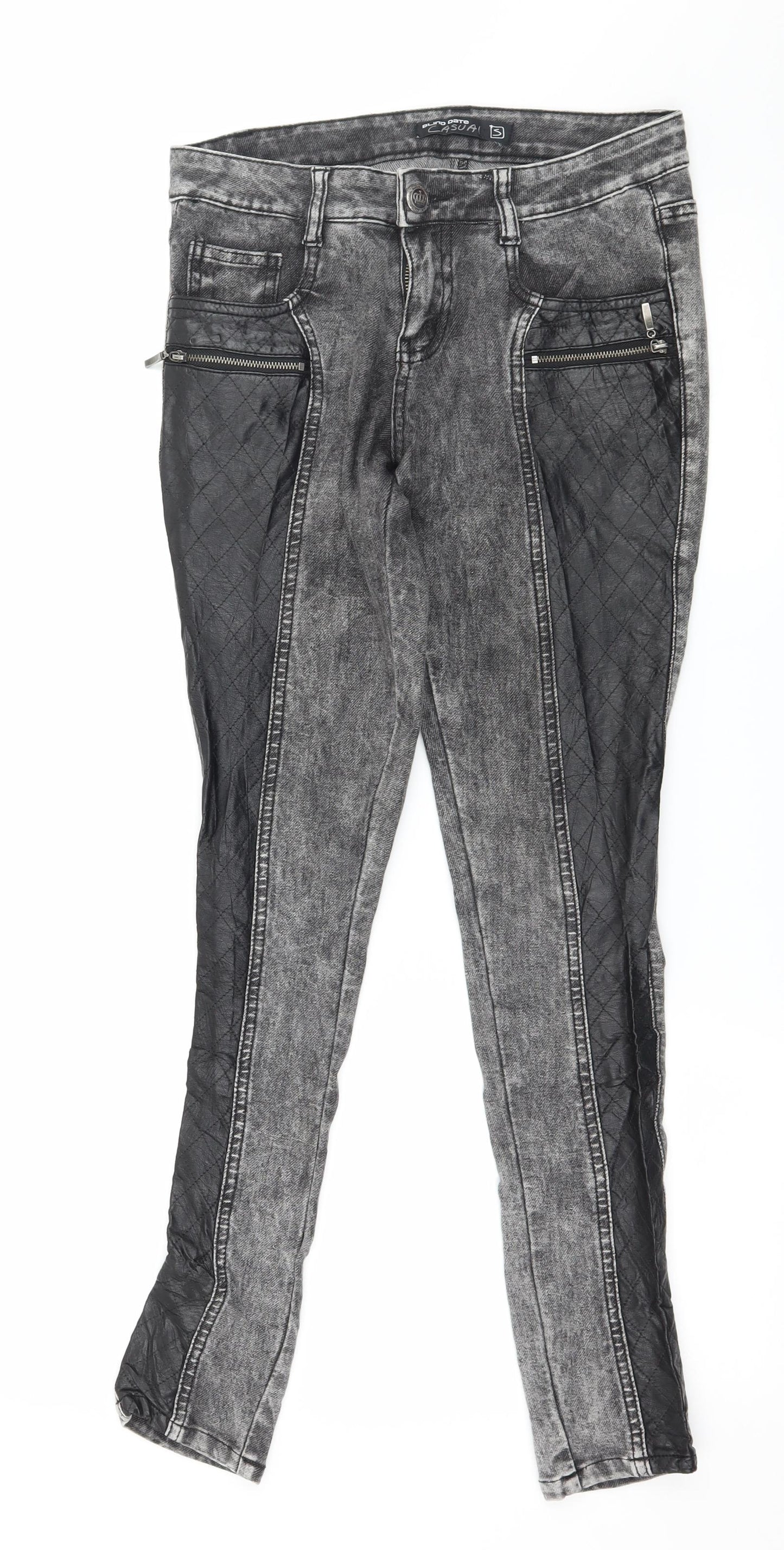 Blind Date Womens Grey  Denim Skinny Jeans Size S L29 in