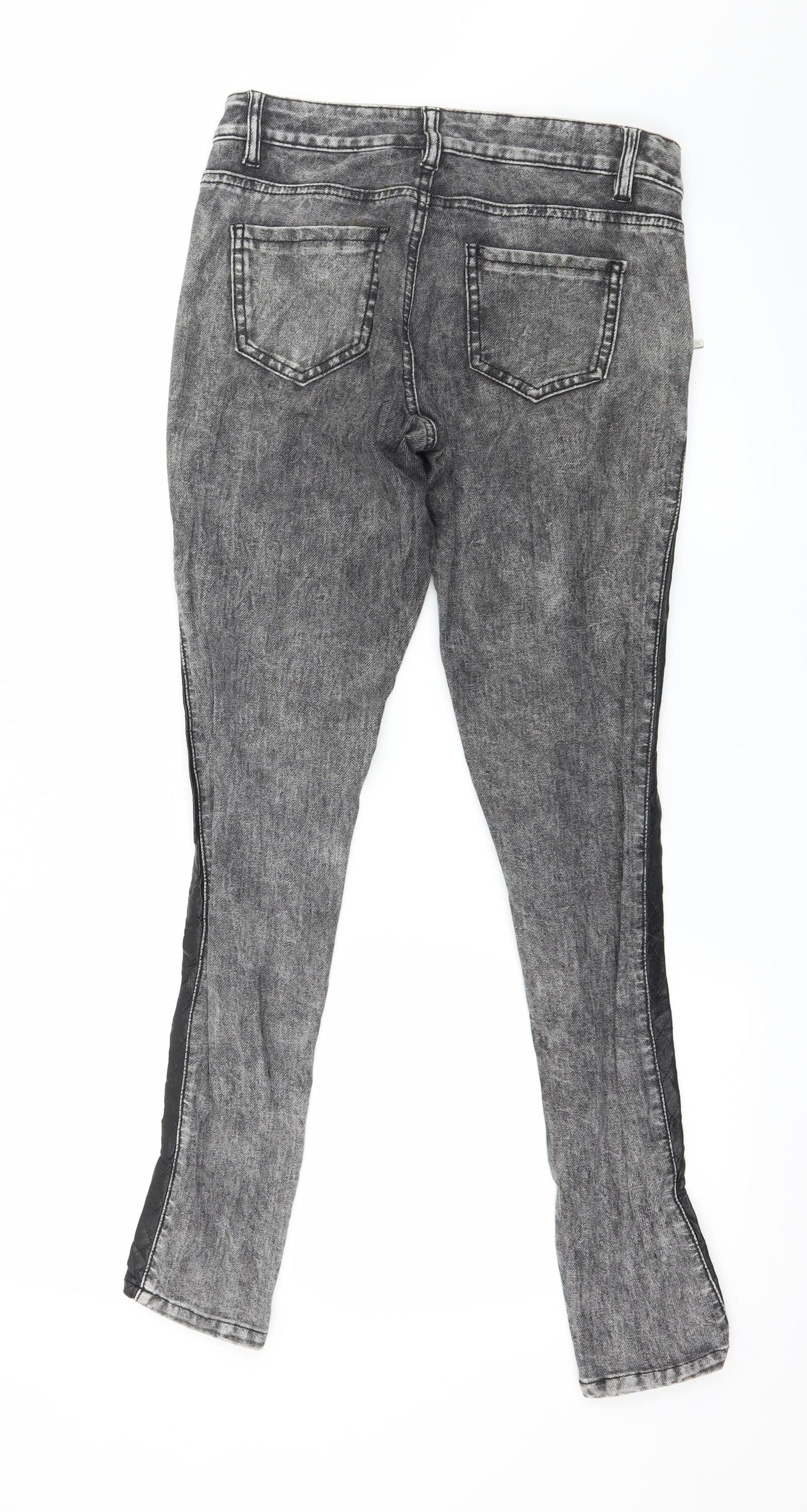 Blind Date Womens Grey  Denim Skinny Jeans Size S L29 in