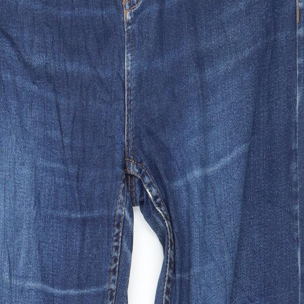 ESMARA Womens Blue  Denim Straight Jeans Size 16 L31 in