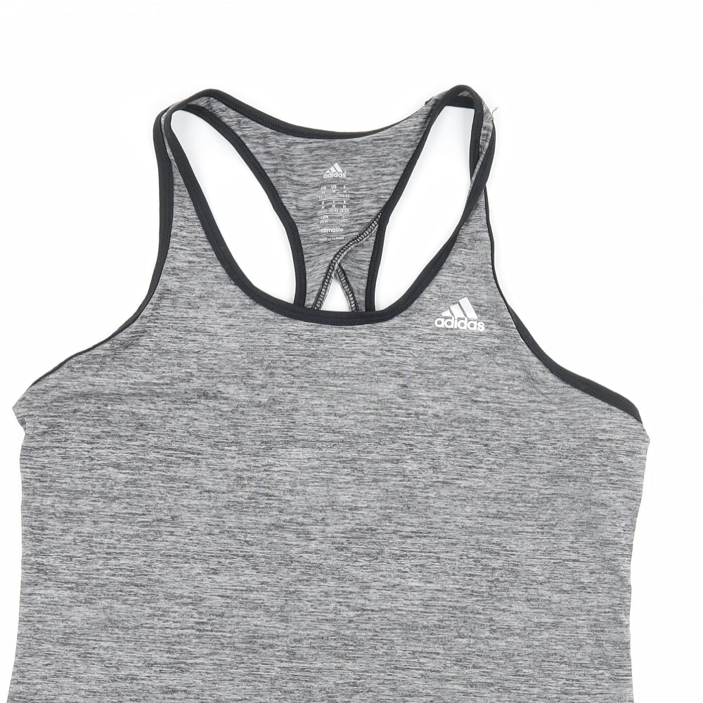 adidas Womens Grey  Jersey Basic Tank Size 12