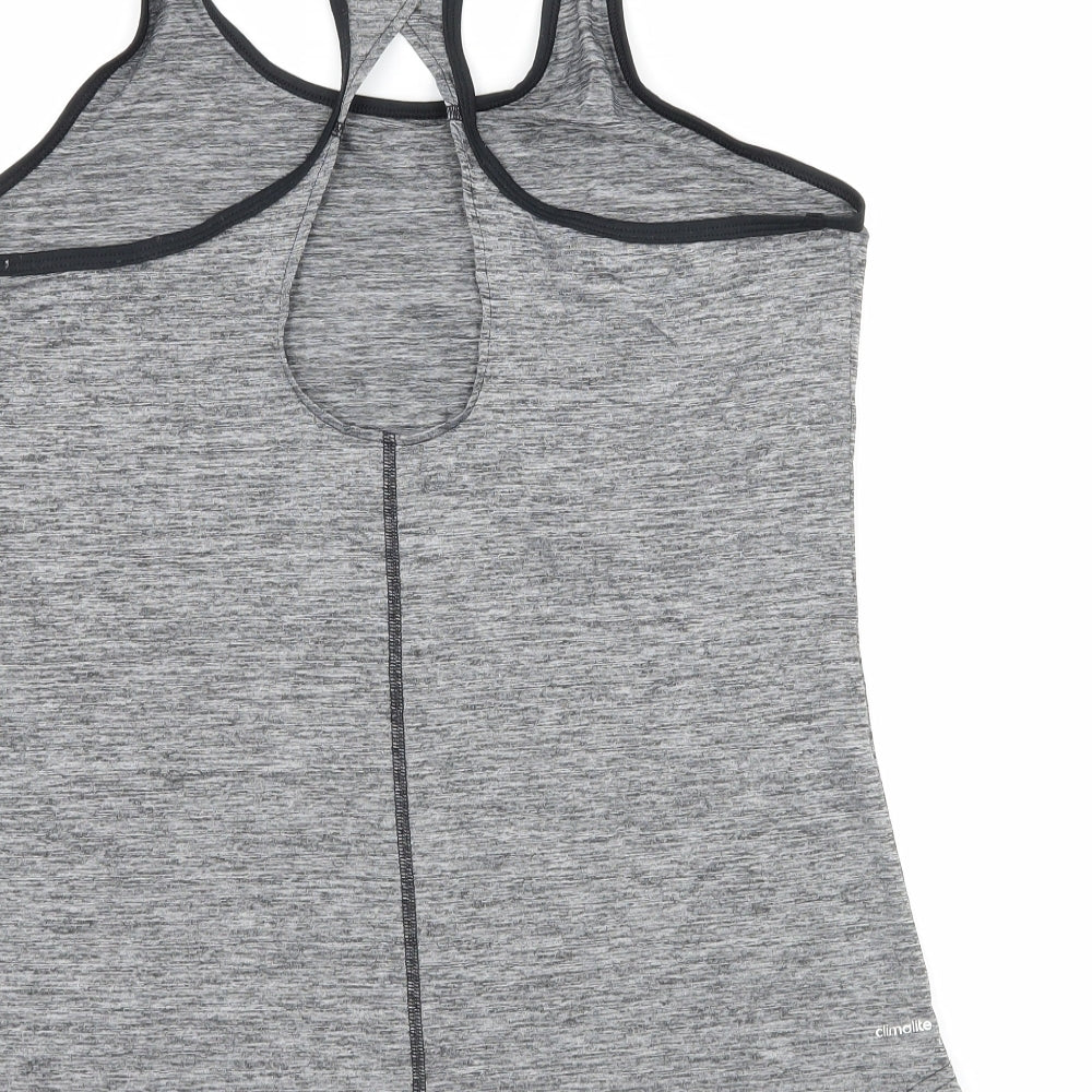 adidas Womens Grey  Jersey Basic Tank Size 12