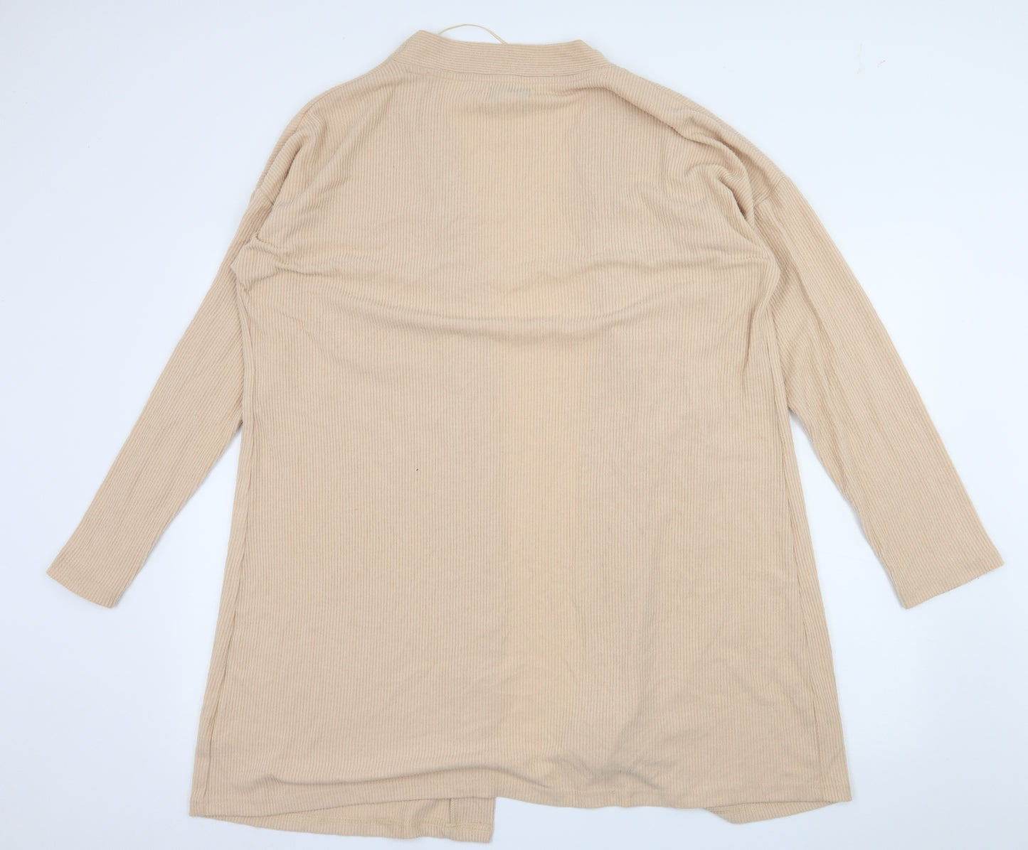 Topshop Womens Pink  Jersey Cardigan Jumper Size M  - Ribbed