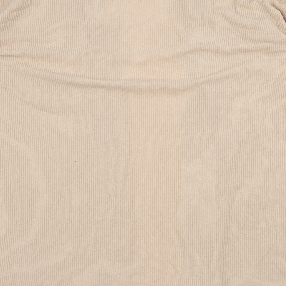 Topshop Womens Pink  Jersey Cardigan Jumper Size M  - Ribbed