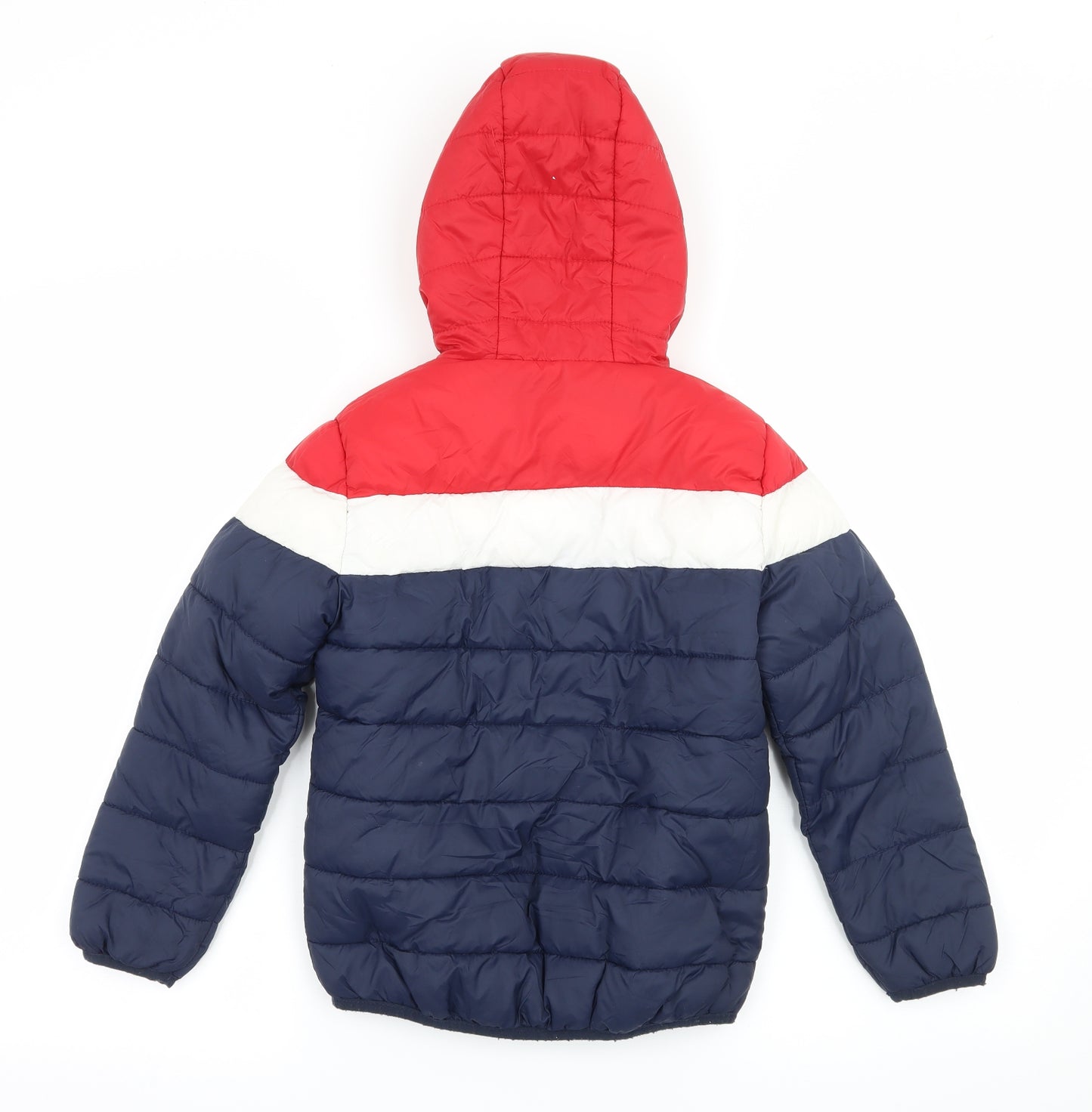 Priamkr Boys Blue Striped  Puffer Jacket Jacket Size 7-8 Years