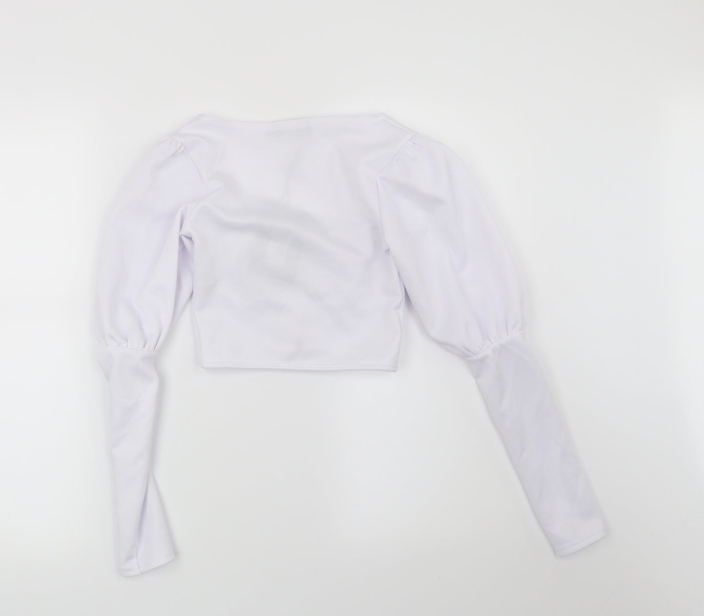 PRETTYLITTLETHING Womens White   Basic Blouse Size 8