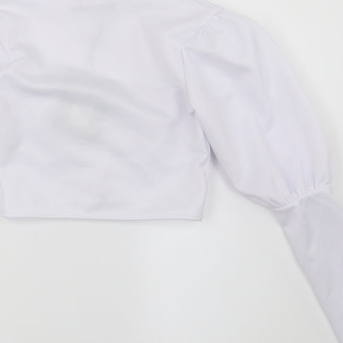 PRETTYLITTLETHING Womens White   Basic Blouse Size 8