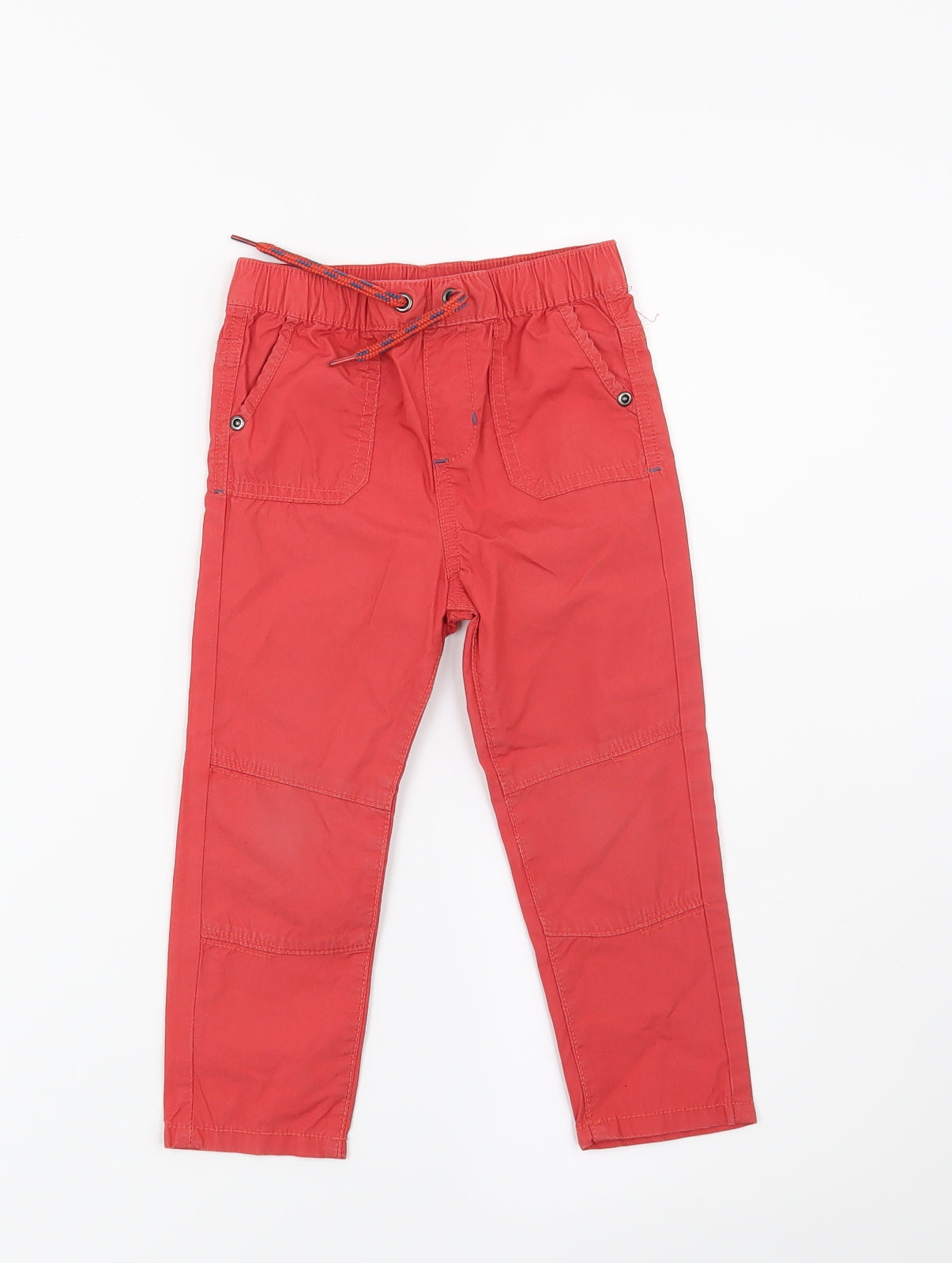 M&Co Boys Red   Cargo Trousers Size 18-24 Months