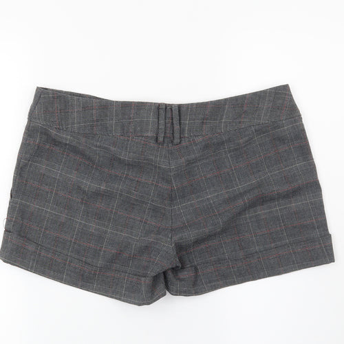 Atmosphere Womens Grey Check  Hot Pants Shorts Size 12