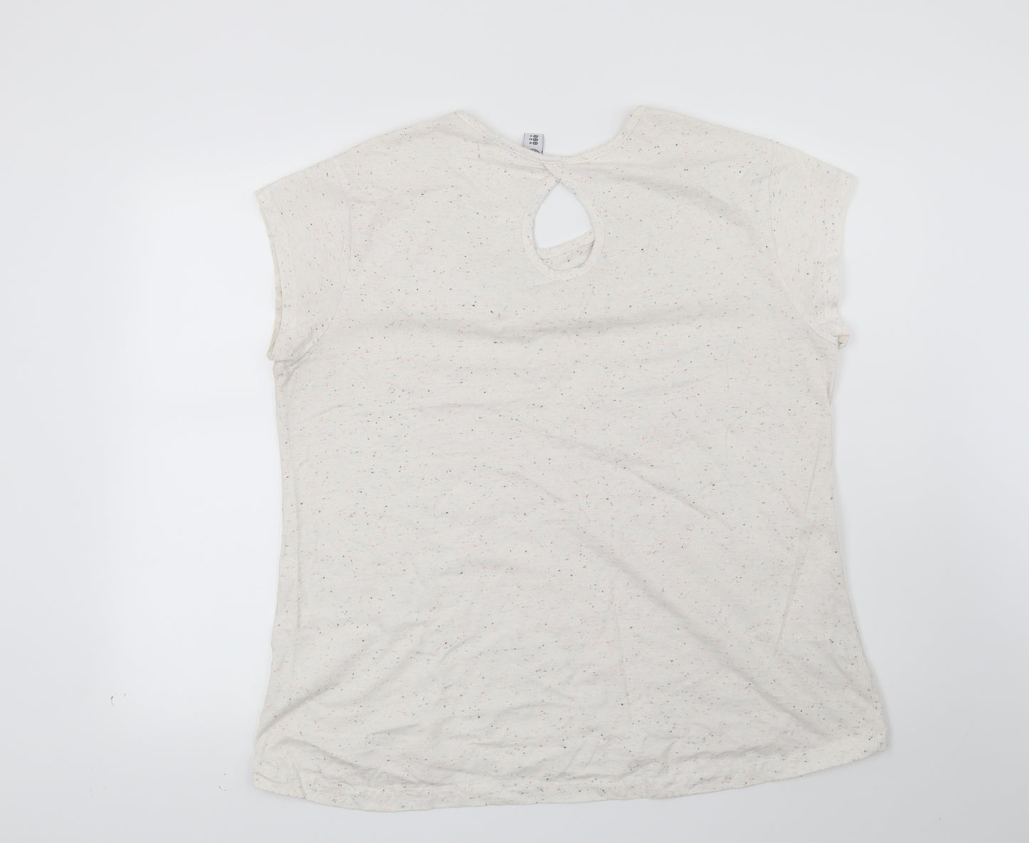 TOG 24 Womens Grey   Basic T-Shirt Size 16  - All good things are wild and free