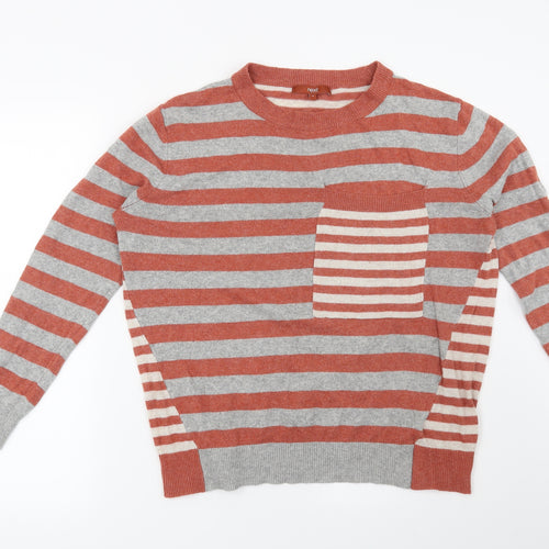 NEXT Womens Red Striped  Pullover Jumper Size 12