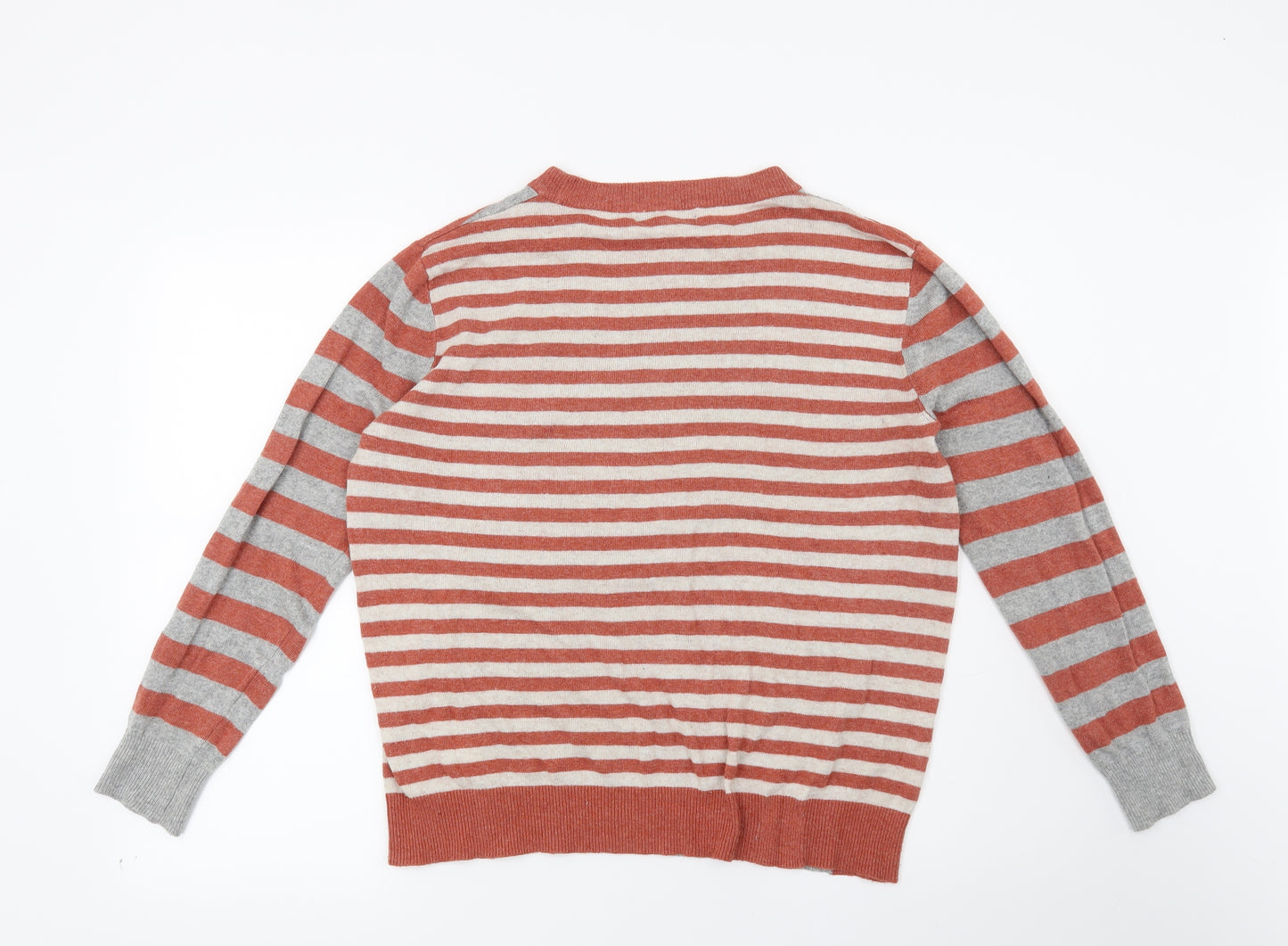 NEXT Womens Red Striped  Pullover Jumper Size 12