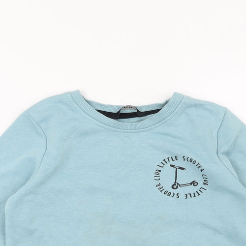 George Boys Blue   Pullover Sweatshirt Size 5-6 Years  - Little scooter club
