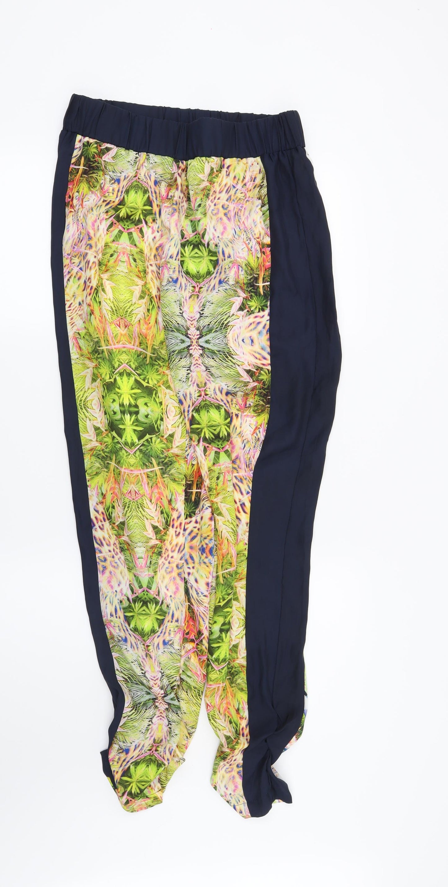 River Island Womens Yellow Geometric  Trousers  Size 8 L30 in