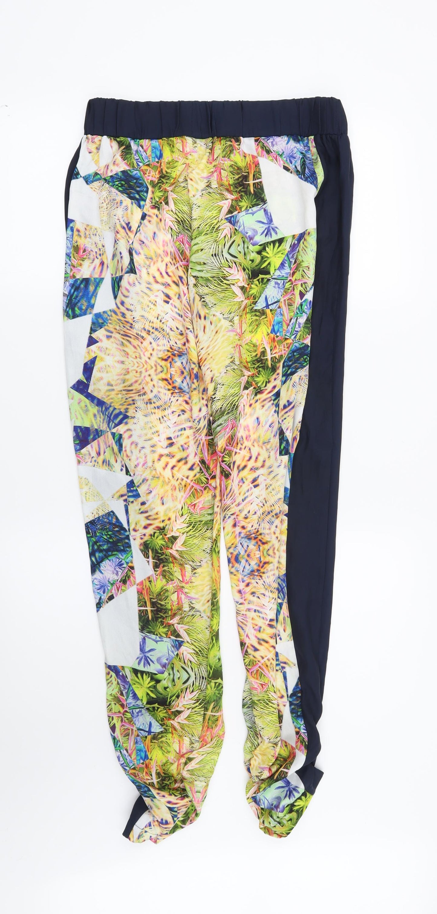 River Island Womens Yellow Geometric  Trousers  Size 8 L30 in