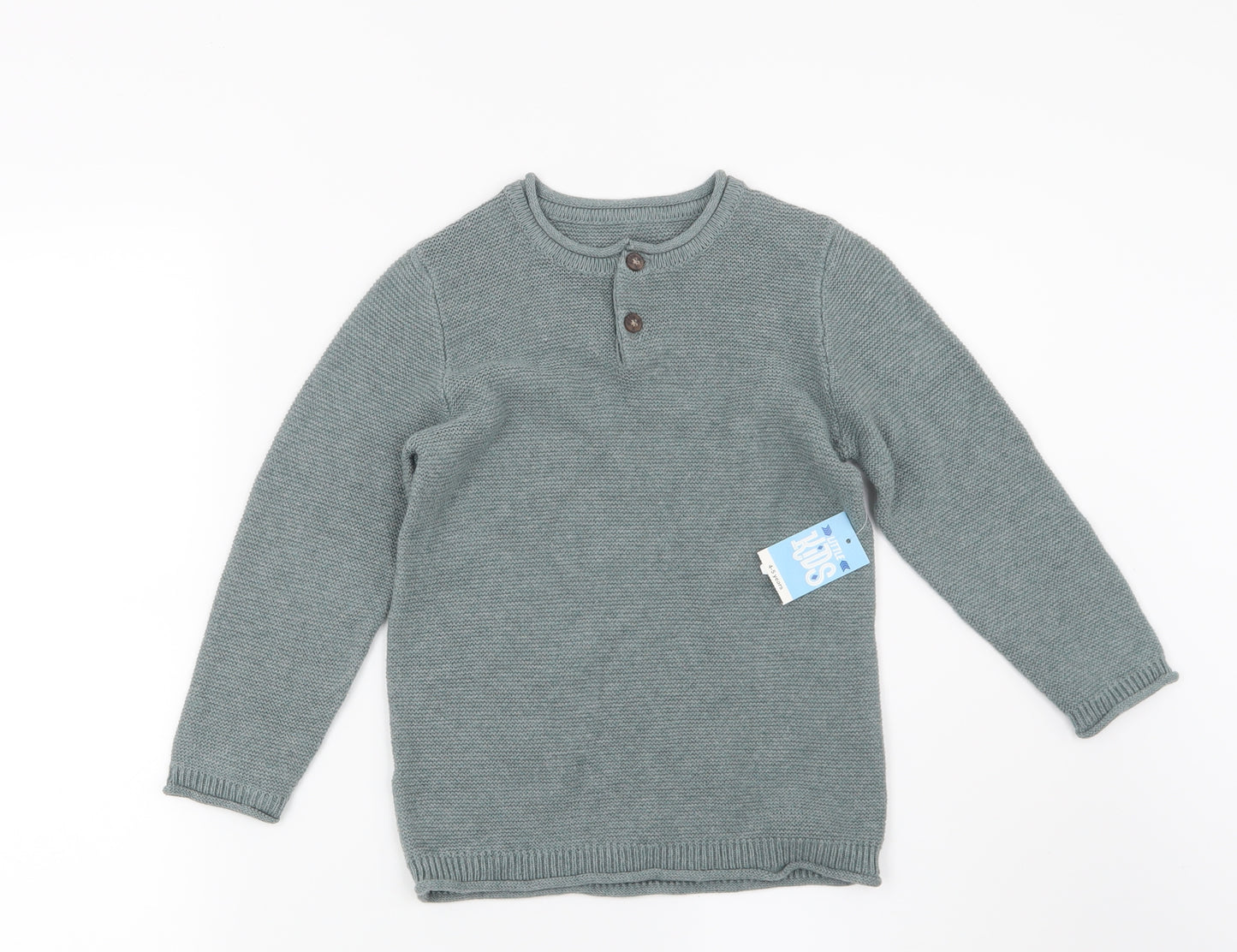 Matalan Boys Green   Pullover Jumper Size 4-5 Years