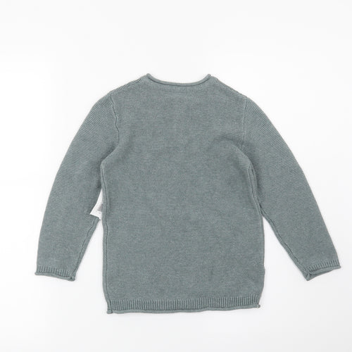 Matalan Boys Green   Pullover Jumper Size 4-5 Years