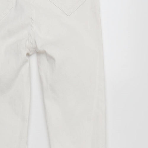 New Look Womens White  Denim Skinny Jeans Size 10 L23 in