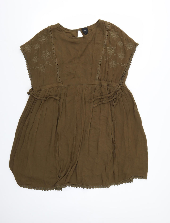 River Island Womens Green Tank Dress Size 10