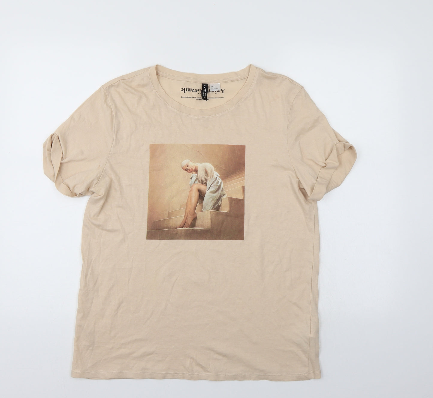 Divided Womens Ivory   Basic T-Shirt Size S