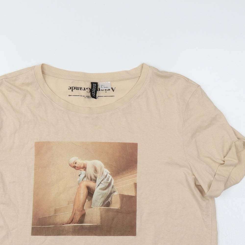 Divided Womens Ivory   Basic T-Shirt Size S