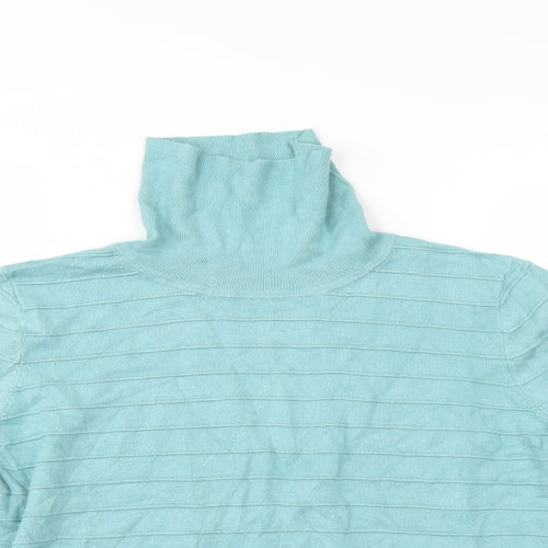 Bonmarché Womens Green Striped  Pullover Jumper Size L