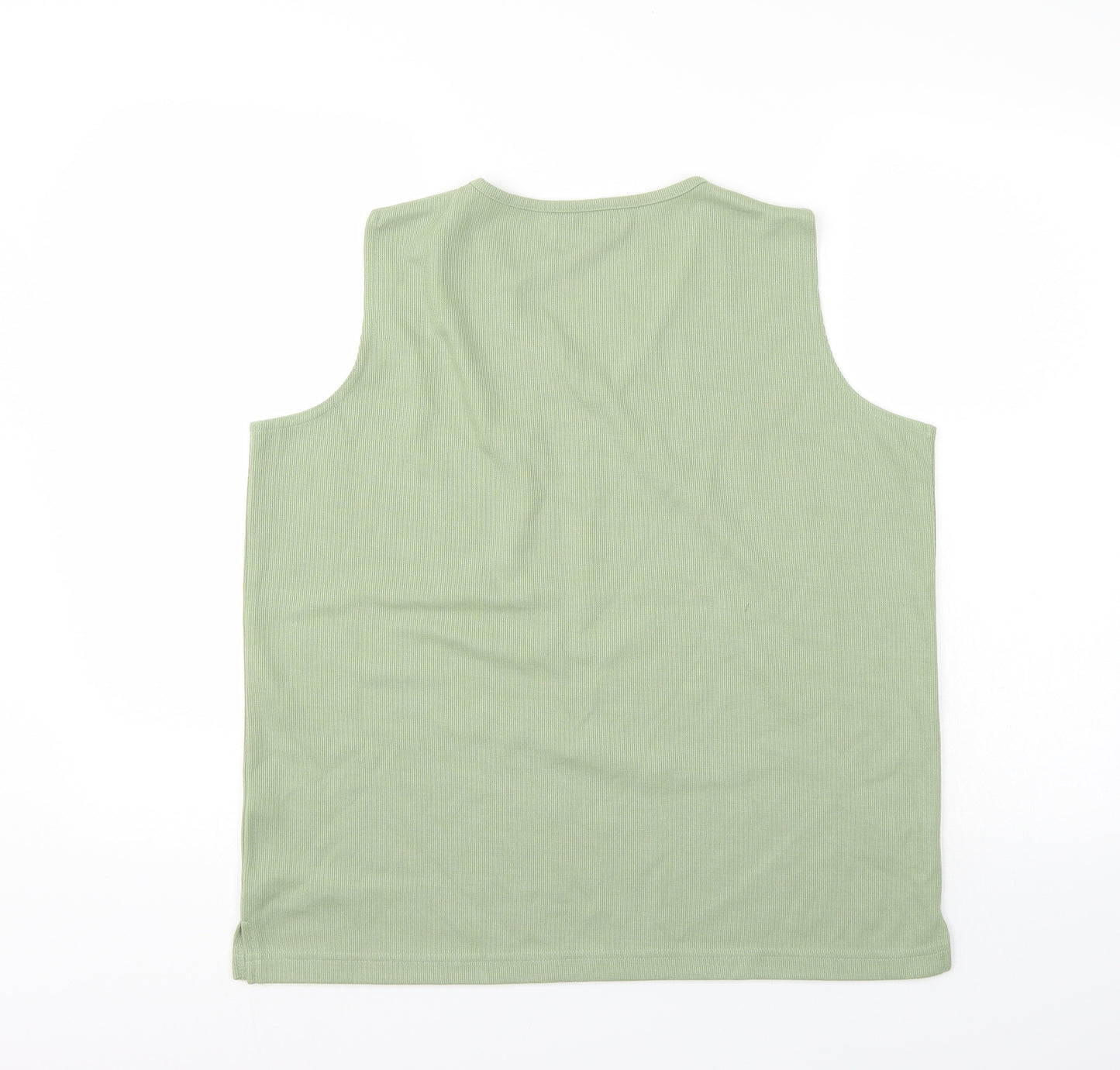 Bonmarché Womens Green Floral  Basic T-Shirt Size M