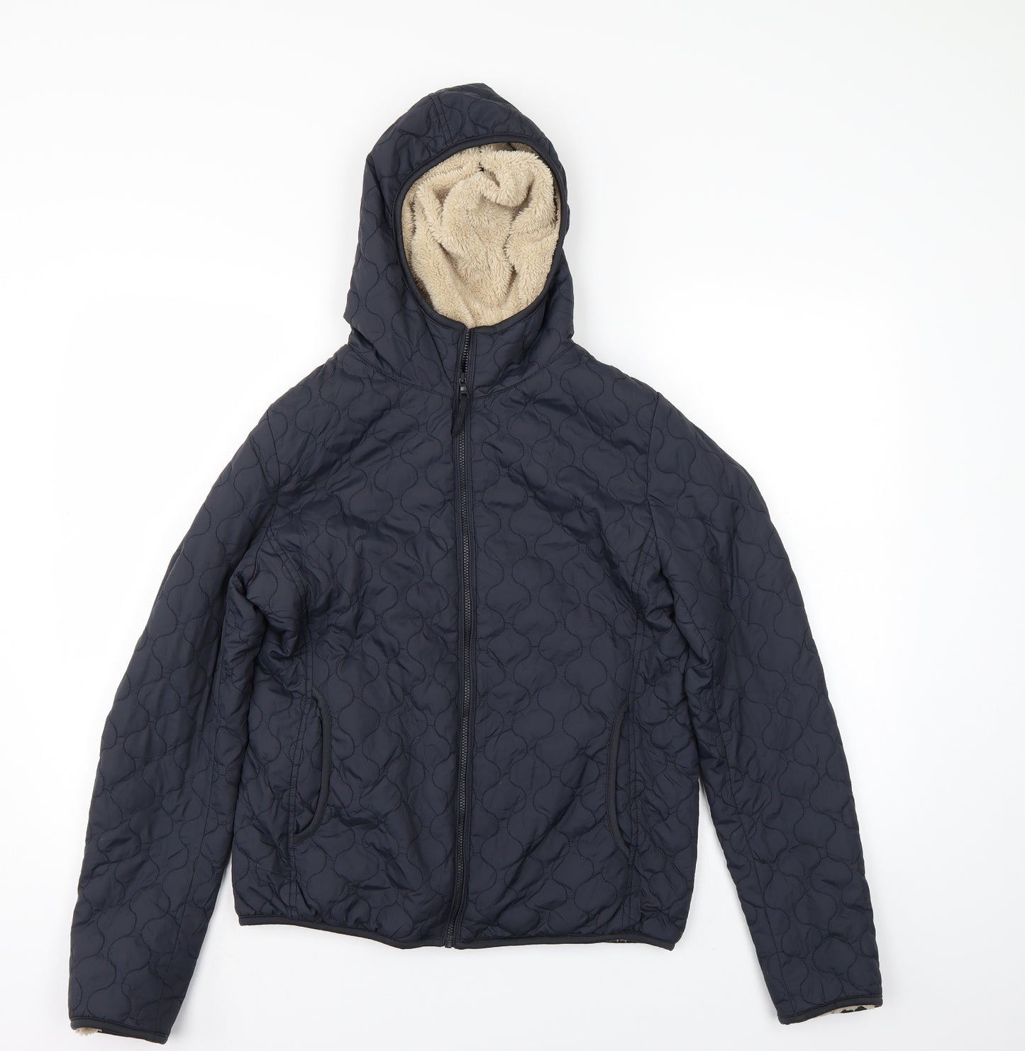 UNI QLO Womens Blue   Quilted Jacket