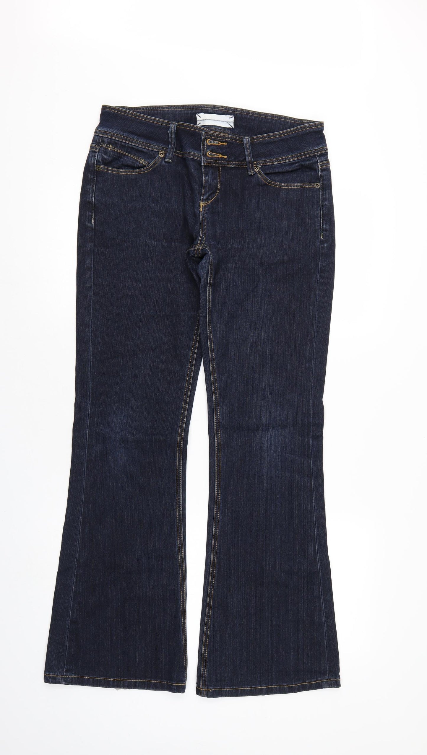 Preworn Mens Blue  Denim Bootcut Jeans Size 30 L32 in